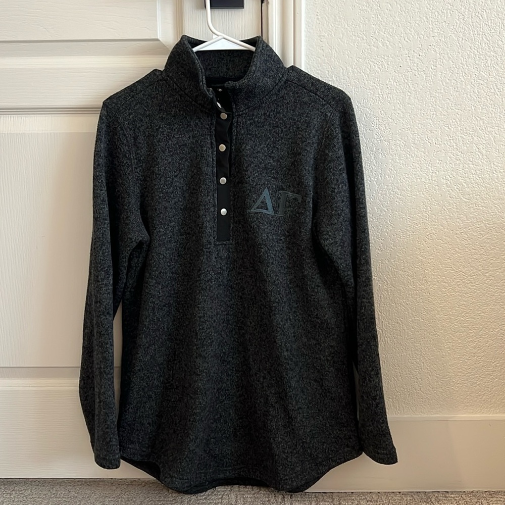 Delta Gamma 1/4 snap sweater